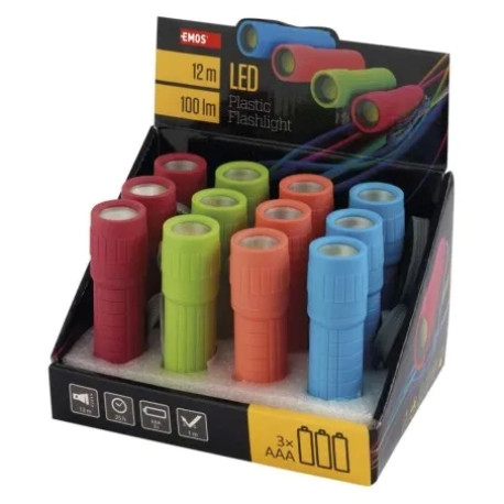 svietidlo ručné COB LED 100lm 12m 3xAAA